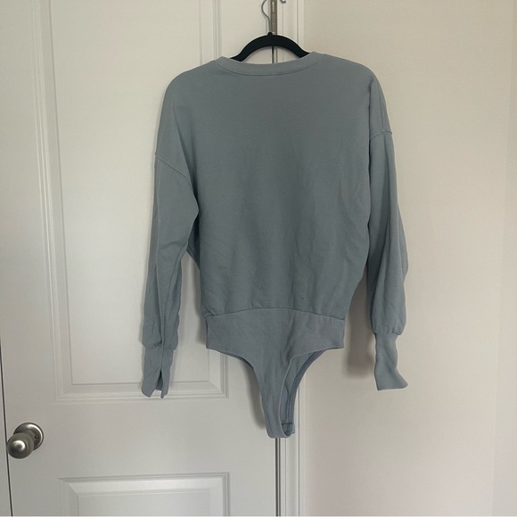 JLUXLABEL Crewneck Cotton Fleece Bodysuit - Picture 2 of 7